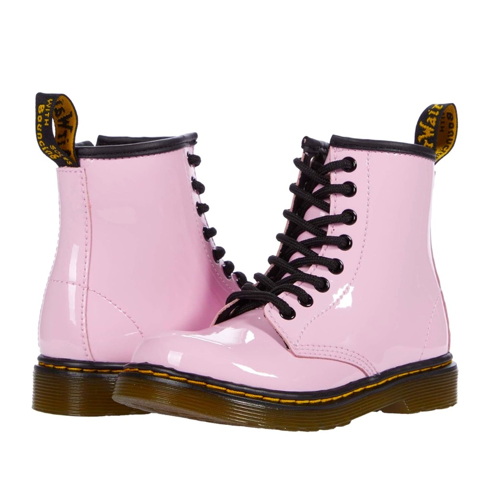 Dr. Martens Pink Patent Leather Boots size 3